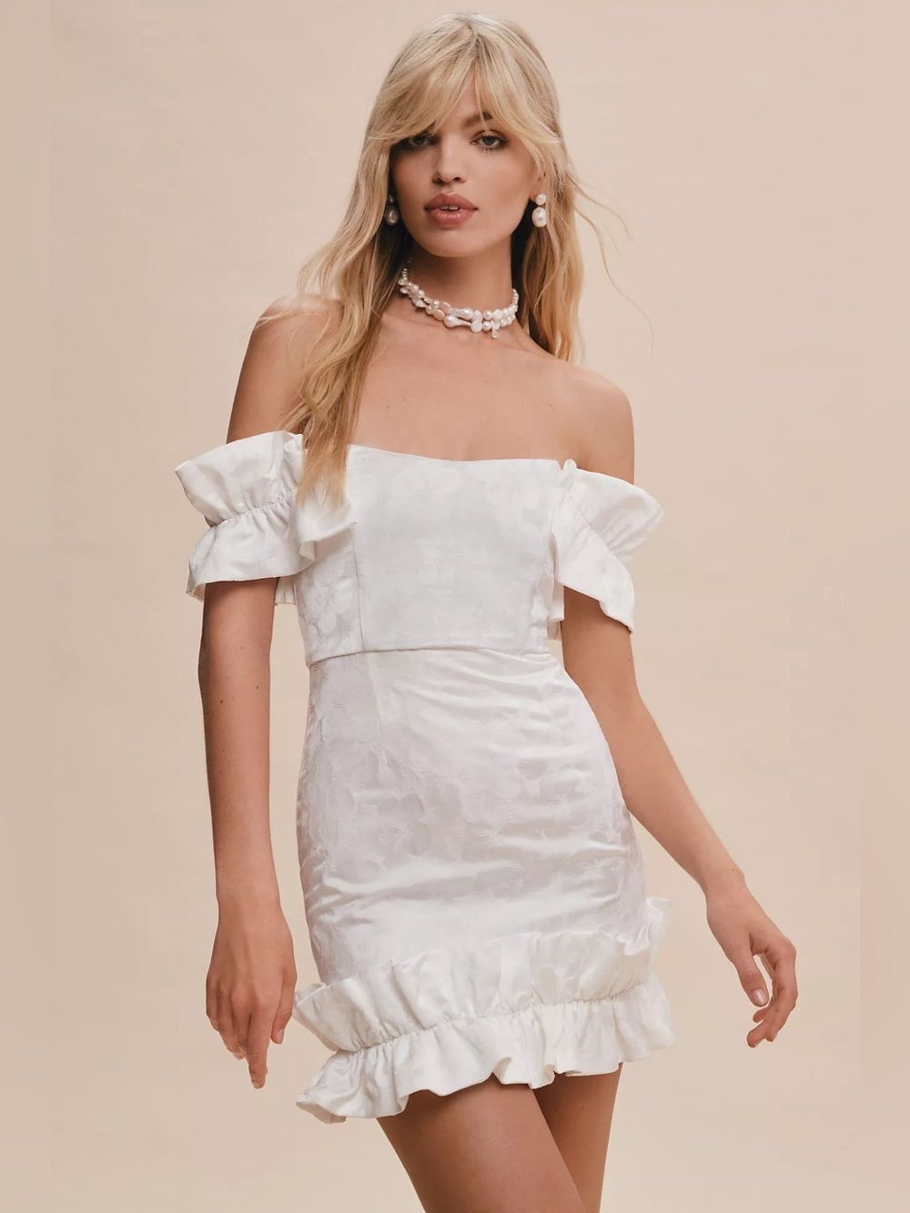 V. Chapman Hollyhock Ruffled Corset Mini Dress Size 12